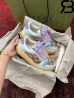 Giày Gucci Screener Sneaker Camel And Ebony GG Canvas 757700 FAB4C 2562