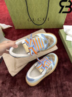 Giày Gucci Screener Sneaker Camel And Ebony GG Canvas 757700 FAB4C 2562