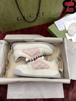 Giày Gucci Screener Sneaker Pink GG Canvas ‎750633 FAB4C 5644