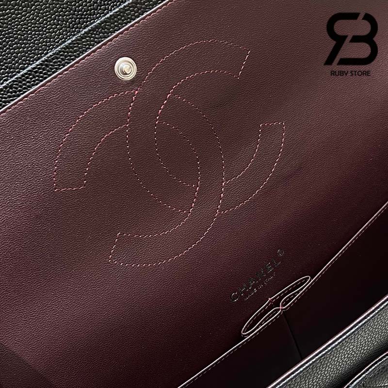 Túi Chanel Maxi Classic Handbag CF33 Đen Da Caviar Best Quality