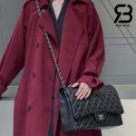 Túi Chanel Maxi Classic Handbag CF33 Đen Da Lambskin Best Quality