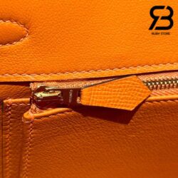 Túi Hermes Birkin 25 Cam Orangre Da Epsom GHW Best Quality