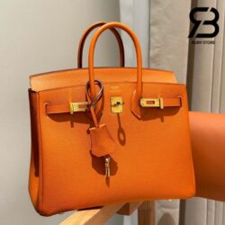 Túi Hermes Birkin 25 Cam Orangre Da Epsom GHW Best Quality