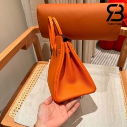 Túi Hermes Birkin 25 Cam Orangre Da Epsom GHW Best Quality