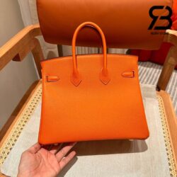 Túi Hermes Birkin 25 Cam Orangre Da Epsom GHW Best Quality