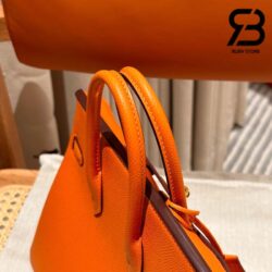Túi Hermes Birkin 25 Cam Orangre Da Epsom GHW Best Quality