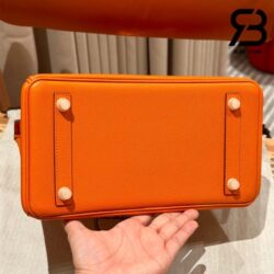 Túi Hermes Birkin 25 Cam Orangre Da Epsom GHW Best Quality