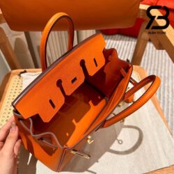 Túi Hermes Birkin 25 Cam Orangre Da Epsom GHW Best Quality