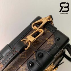 Túi LV Petite Malle Capitale Monogram Nâu Đen Lót Da Cừu Best Quality