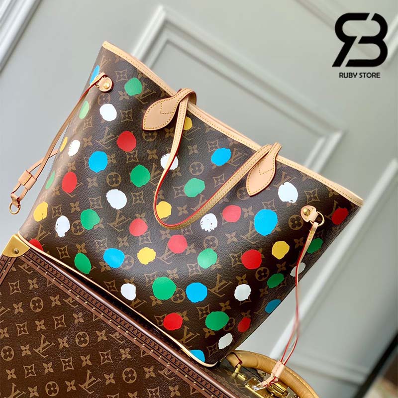 Túi LV x YK Neverfull MM Monogram Multicolor Dots Best Quality