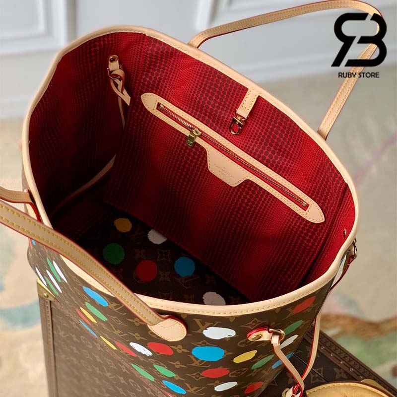 Túi LV x YK Neverfull MM Monogram Multicolor Dots Best Quality
