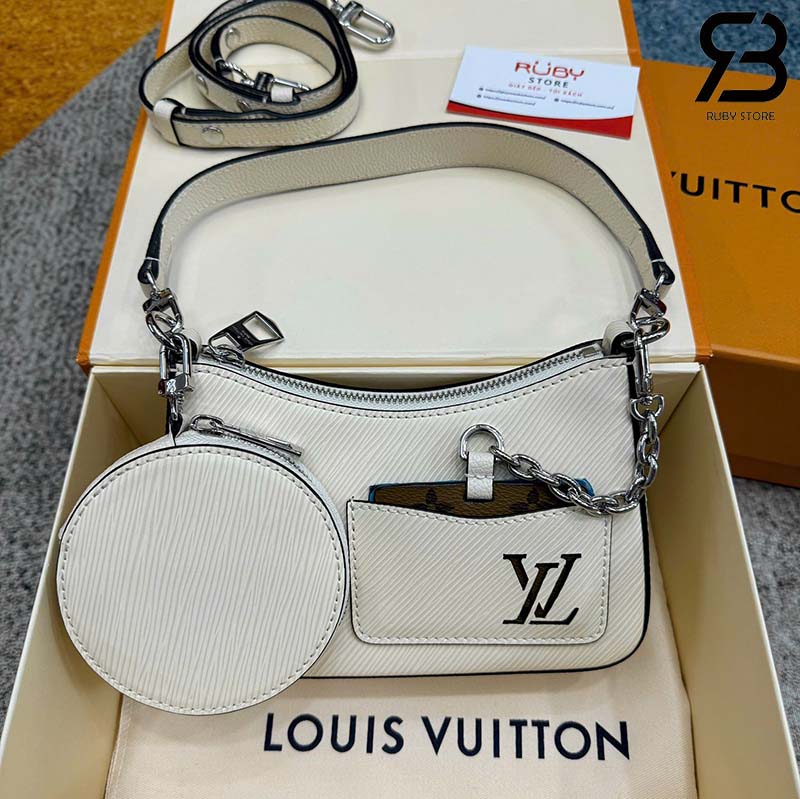 Túi Marellini Bag Màu Trắng Quartz EPI Best Quality