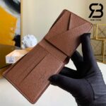 Ví LV Multiple Wallet Momogram Màu Nâu Best Quality