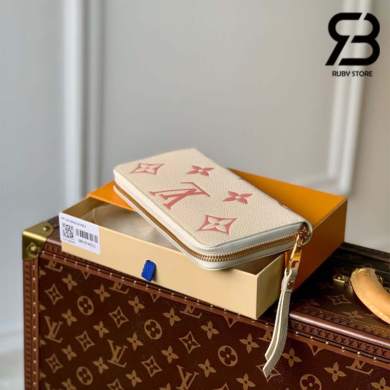 Ví LV x YK Zippy Wallet Bicolor Crème Rose Trianon Best Quality