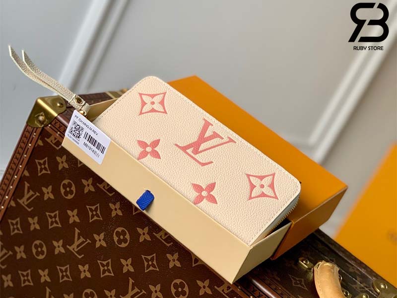 vi-lv-x-yk-zippy-wallet-bicolor-creme-rose-trianon-best-quality Ví LV x YK Zippy Wallet Bicolor Crème Rose Trianon Best Quality