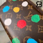 Ví LV Zippy Wallet Monogram Multicolor Dots Màu Nâu Best Quality