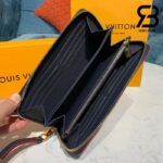 Ví LV Zippy Wallet Monogram Empreinte Màu Xanh Navy Best Quality