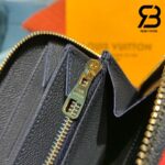Ví LV Zippy Wallet Monogram Empreinte Màu Xanh Navy Best Quality