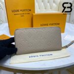 Ví LV Zippy Wallet Turtledove Monogram Empreinte Màu Be Best Quality