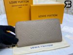 Ví LV Zippy Wallet Turtledove Monogram Empreinte Màu Be Best Quality