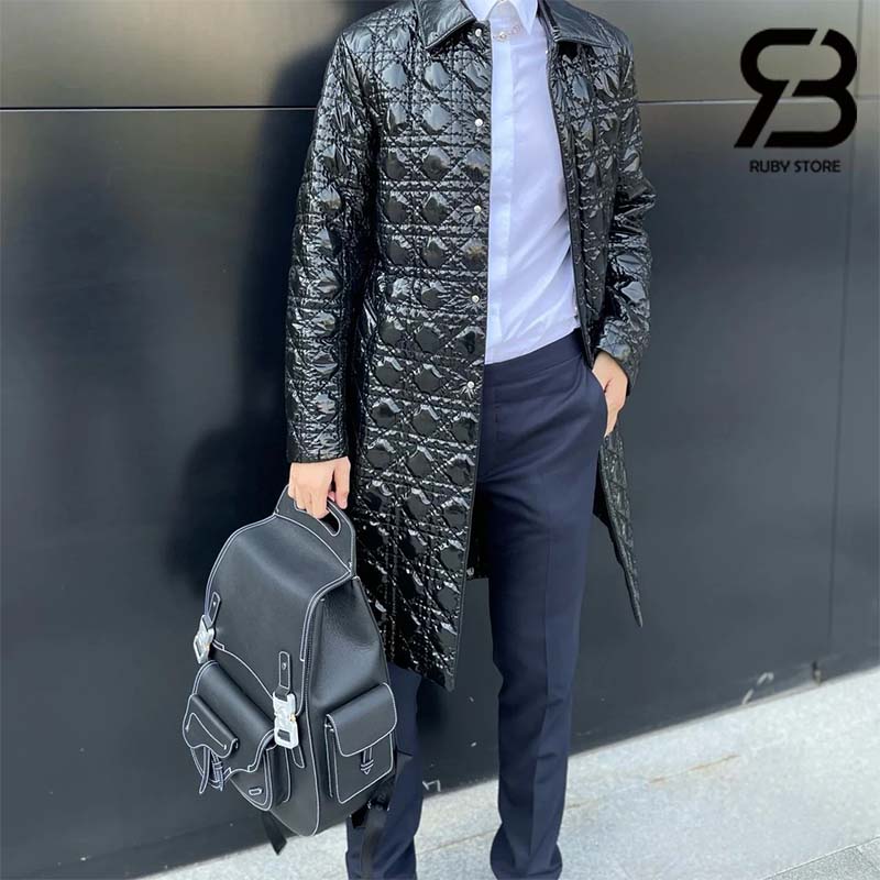 Ba Lô Dior Maxi Gallop Backpack Black Calfskin Best Quality