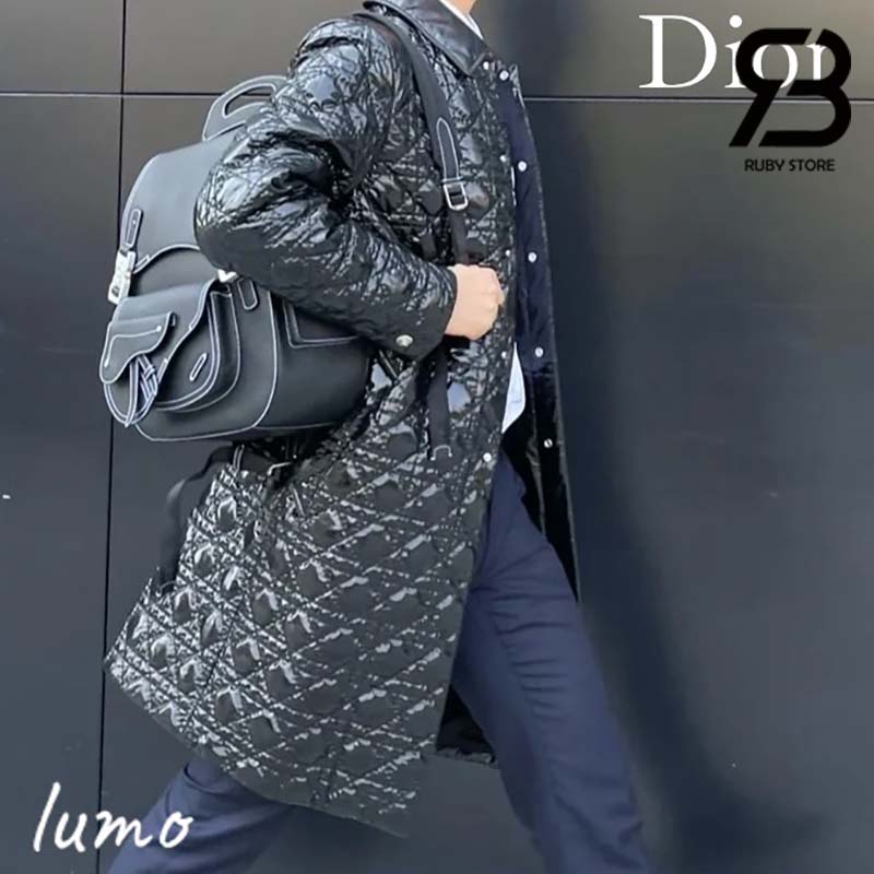 Ba Lô Dior Maxi Gallop Backpack Black Calfskin Best Quality