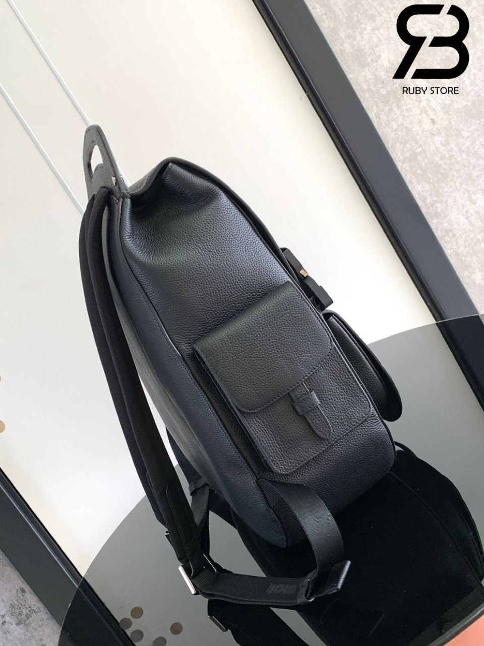 Ba Lô Dior Maxi Gallop Backpack So Black Calfskin
