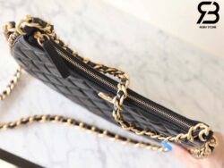 Túi Chanel 23B Large Hobo Bag Màu Đen Lambskin 29CM Best Quality