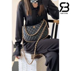 Túi Chanel 23B Large Hobo Bag Màu Đen Lambskin 29CM Best Quality