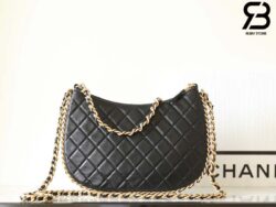 Túi Chanel 23B Large Hobo Bag Màu Đen Lambskin 29CM Best Quality