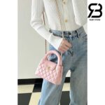Túi Chanel Kelly 2023 Mini Shopping Bag Màu Hồng Sakura Da Calfskin Best Quality