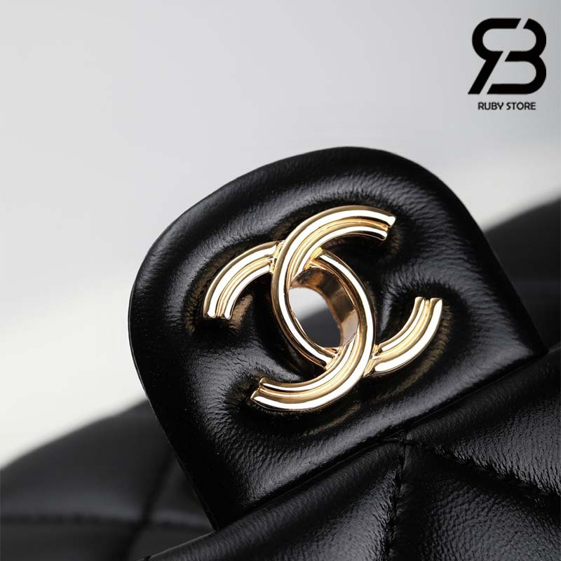 Túi Chanel Small Flap With Top Handle Màu Đen Lambskin 21CM Best Quality