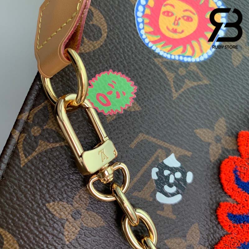 Túi LV x YK Toiletry Pouch On Chain Monogram Faces Best Quality