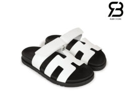 Dép Hermes Chypre Sandal Trắng Calfskin Best Quality