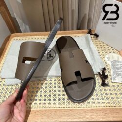 Dép Hermes Izmir Sandal Xám Etain Epsom Best Quality