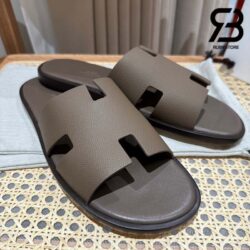 Dép Hermes Izmir Sandal Xám Etain Epsom Best Quality