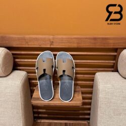 Dép Hermes Izmir Sandal Xám Etoupe Epsom Best Quality