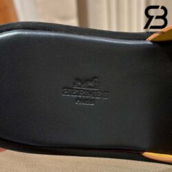 Dép Hermes Izmir Sandal Đen Nâu Epsom Sole Best Quality