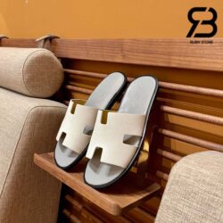 Dép Hermes Izmir Sandal Gris Perle Epsom Best Quality