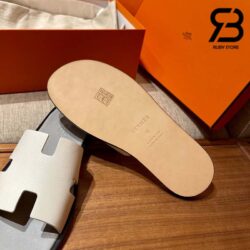 Dép Hermes Izmir Sandal Gris Perle Epsom Best Quality