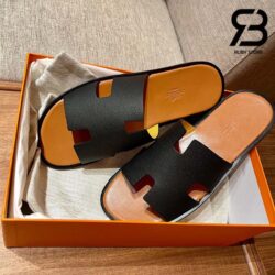 Dép Hermes Izmir Sandal Đen Nâu Epsom Best Quality
