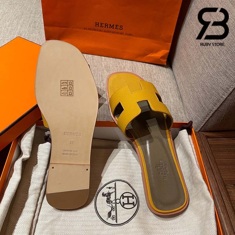 Dép Hermes Oran Sandal Colorful Epsom Best Quality