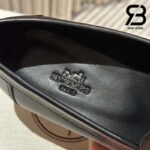 Giày Hermes Faubourg Loafer Đen Noir Calfskin Natural Best Quality