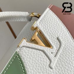Túi LV Capucines Mini Fraise Pink Pistache Green Beige Taurillon 21CM Best Quality