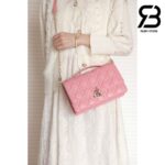 Túi Mini Miss Dior Top Handle Bag Màu Hồng Melocoton Lamskin 24CM Best Quality