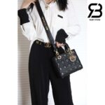 Túi Small Lady Dior Bag Màu Đen Da Cừu GHW 20CM Best Quality