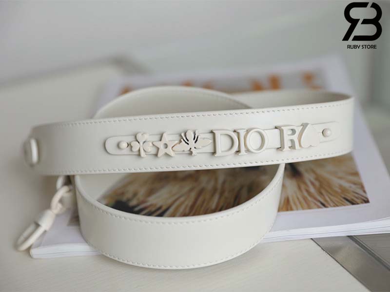 Túi Small Lady Dior Bag Màu Trắng Latte Diamond Cannage Da Cừu 20CM Best Quality