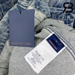 Áo LV Short-Sleeved Denim Workwear Shirt Best Quality