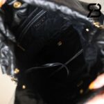 Túi Chanel 22 Medium Handbag Đen Logo Vàng Da Bê GHW 39CM Best Quality