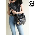 Túi Chanel 22 Medium Handbag Đen Logo Vàng Da Bê GHW 39CM Best Quality